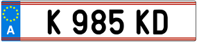 Trailer License Plate